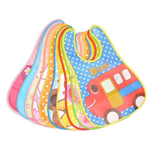 Adjustable Baby Bibs EVA Plastic Waterproof
