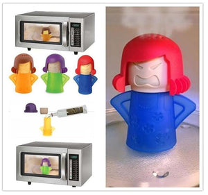 Angry Mama Microwave Cleaner Easily Cleans