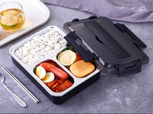 Load image into Gallery viewer, Stainless Steel Lunch Box With Spoon Leak-proof Lunch Bento Boxes