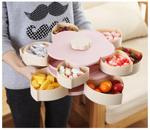 Load image into Gallery viewer, Creative Double-layer Rotary Storage Box Flower