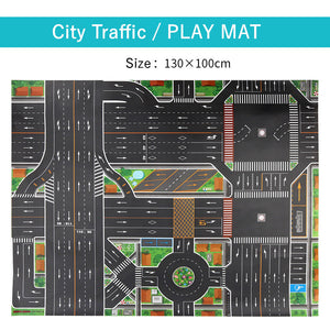Large City Traffic Car Park