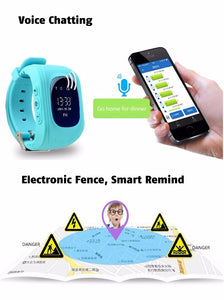Q50 OLED Screen GPS Smart Kid (track your children)