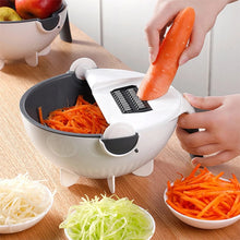 Load image into Gallery viewer, Magic Multifunctional Rotate Vegetable Cutter With Drain Basket Kitchen Veggie Fruit Shredder Grater Slicer Drop Shipping