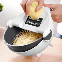Load image into Gallery viewer, Magic Multifunctional Rotate Vegetable Cutter With Drain Basket Kitchen Veggie Fruit Shredder Grater Slicer Drop Shipping