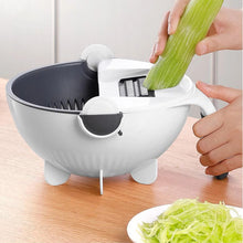 Load image into Gallery viewer, Magic Multifunctional Rotate Vegetable Cutter With Drain Basket Kitchen Veggie Fruit Shredder Grater Slicer Drop Shipping