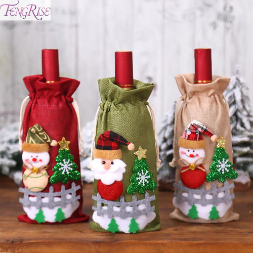 Christmas Wine Bottle bag