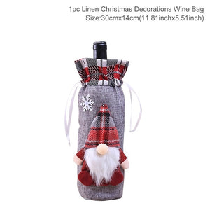 Christmas Wine Bottle bag