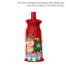 Load image into Gallery viewer, Christmas Wine Bottle bag