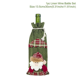 Christmas Wine Bottle bag