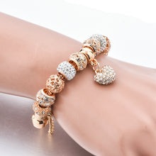 Load image into Gallery viewer, Crystal Heart Charm Bracelets