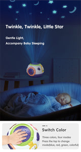 music & Starry Sky Night Light Projector for babies
