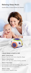 music & Starry Sky Night Light Projector for babies