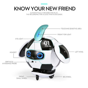 Smart Robot Gesture Control Voice Recognition Dialogue  Toy Gift for Kids