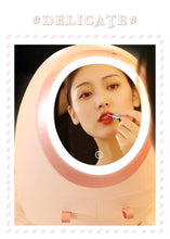 Load image into Gallery viewer, USB Rechargeable Makeup Organizer Cosmetic Storage Box Portable Jewelry Container Dust proof Drawer Waterproof Mirror LED Light