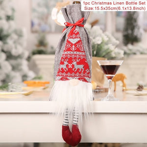 Christmas Wine Bottle bag