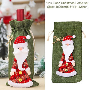 Christmas Wine Bottle bag