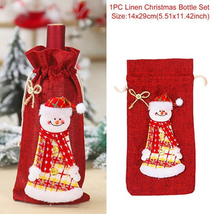 Christmas Wine Bottle bag