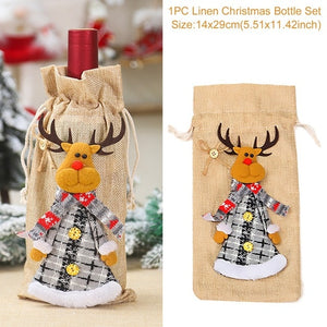 Christmas Wine Bottle bag