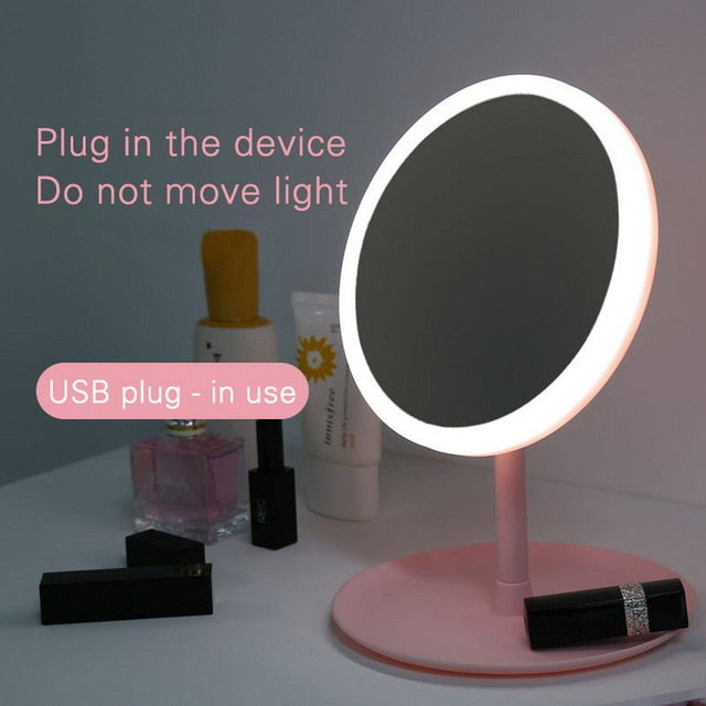 Makeup backlit mirror light