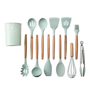 12pcs Kitchen Utensil Set Silicone Cooking Tools
