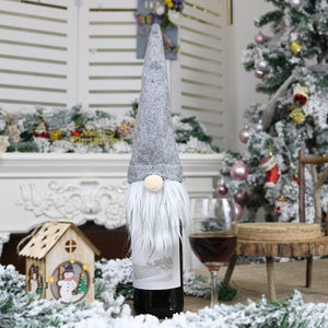 Christmas Red Wine Bottle Cover