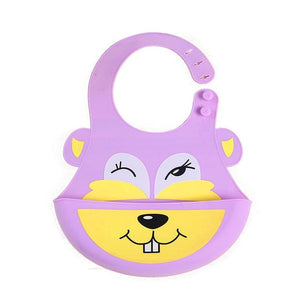 Cartoon Baby Silicone Bibs Waterproof