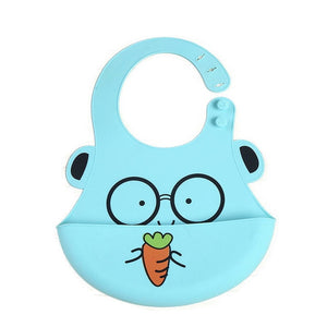 Cartoon Baby Silicone Bibs Waterproof