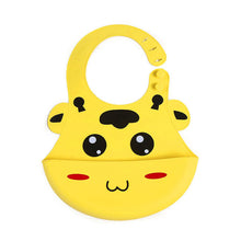 Load image into Gallery viewer, Cartoon Baby Silicone Bibs Waterproof