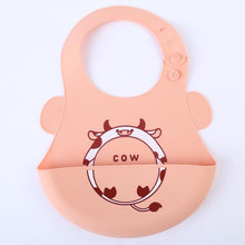 Load image into Gallery viewer, Cartoon Baby Silicone Bibs Waterproof