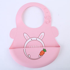 Cartoon Baby Silicone Bibs Waterproof