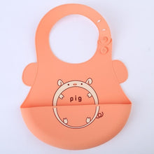 Load image into Gallery viewer, Cartoon Baby Silicone Bibs Waterproof