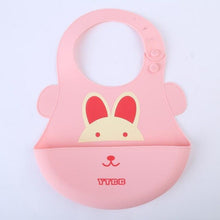 Load image into Gallery viewer, Cartoon Baby Silicone Bibs Waterproof