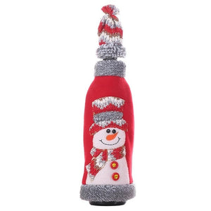 Christmas Red Wine Bottle Cover