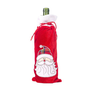 Christmas Red Wine Bottle Cover