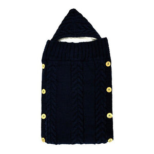 Newborn Baby Cute Knitted Crochet Hooded Sleeping Bags