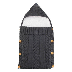 Newborn Baby Cute Knitted Crochet Hooded Sleeping Bags