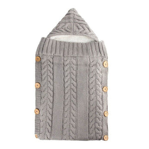 Newborn Baby Cute Knitted Crochet Hooded Sleeping Bags