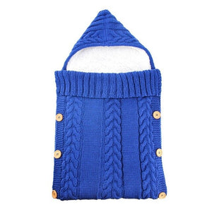 Newborn Baby Cute Knitted Crochet Hooded Sleeping Bags