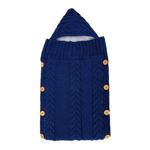 Newborn Baby Cute Knitted Crochet Hooded Sleeping Bags