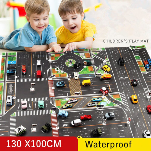 Large City Traffic Car Park