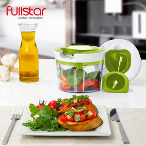 Quick Pull String Food Chopper Spiral Slicer