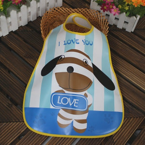 Adjustable Baby Bibs EVA Plastic Waterproof