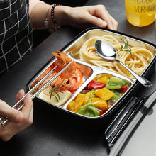 Load image into Gallery viewer, Stainless Steel Lunch Box With Spoon Leak-proof Lunch Bento Boxes