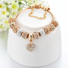 Load image into Gallery viewer, Crystal Heart Charm Bracelets
