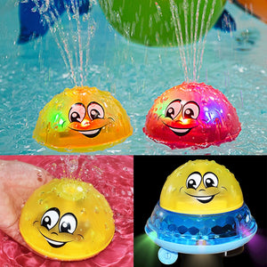 Bath Toys Spray Water Light Rotate with Shower Pool